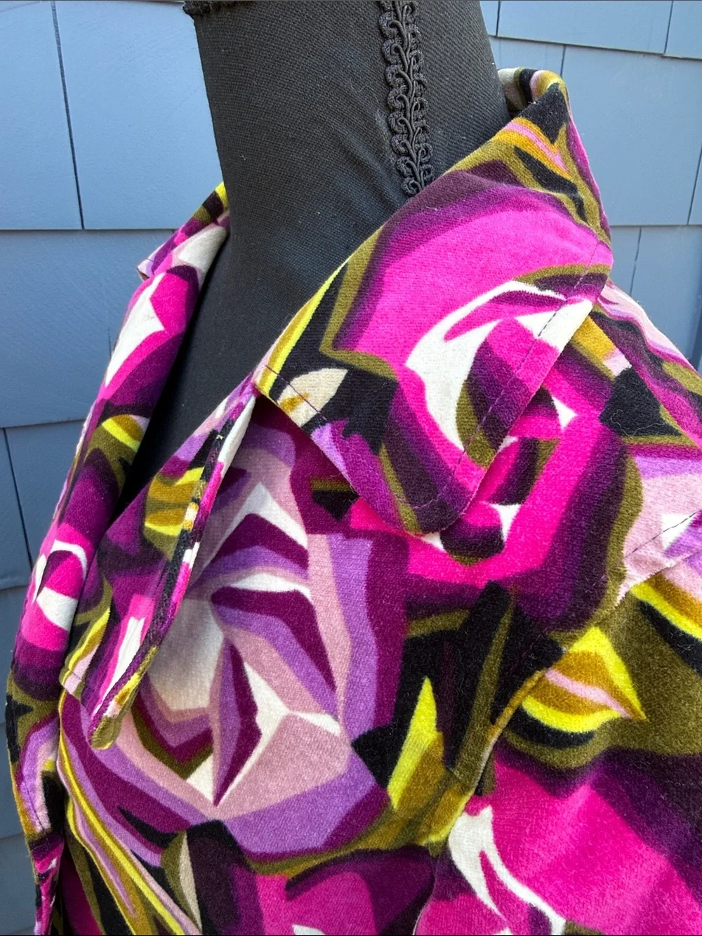 Missoni for Target Purple Pink Floral Double-Breasted Coat XL - Picture 8 of 11